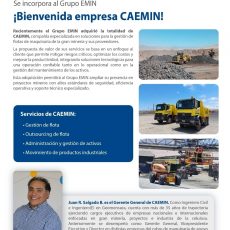 ¡Bienvenida empresa CAEMIN!